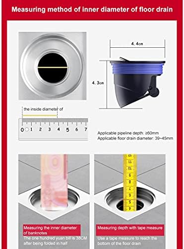 Liujun 1pc 4 cores Dreno de piso Deodorante vedação anti-odor esgoto Tubulário de selo da ferramenta doméstica Pia de banheiro