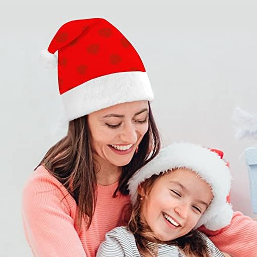 Braços de casaco O chapéu de Natal engraçado da Rússia Papai Noel Hats Plexh Short com punhos brancos para suprimentos de decoração de festa de férias de Natal
