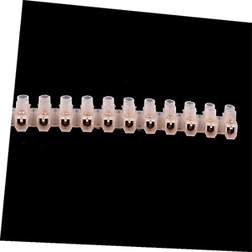 X-DREE 30 PCS 380V 5A 3MM LIGENHA CONSTRAÇÃO 2 LINHA 12 PORTAS TERRA DE CONECTOR DE TERMINAL DE TERRAS (30 PCS 380 ν 5a