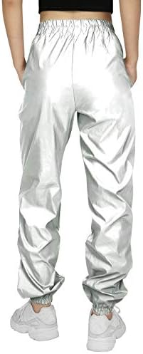 HDE Reflexivo Pontas de Jogadores para Mulheres Alta Visibilidade Jogger Windbreaker Pant