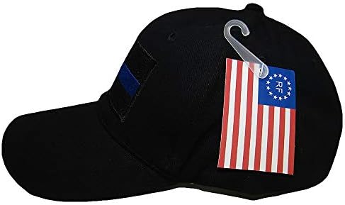 Ventos trocadores Polícia negra Linha azul fina de baixo perfil de chapéu de tampa