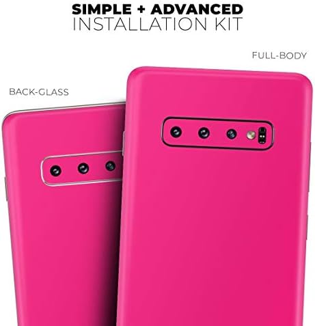 Design Skinz Solid Pink V2 Vinil Decalpe Tampa Compatível com Samsung Galaxy S10 Plus