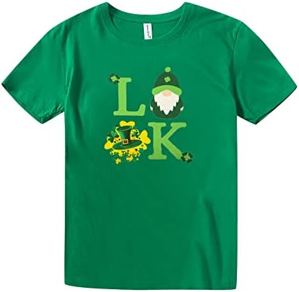 Fandream St. Patricks camisas Tees 2023 Camisetas relaxadas de manga curta o Pescoço de trabalho atlético para mulheres