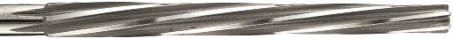 Alvord Polk 155-2 Alcatrão de alfinete de aço de alta velocidade, flauta em espiral à mão esquerda, haste redonda, acabamento não revestido, número de tamanho: 1
