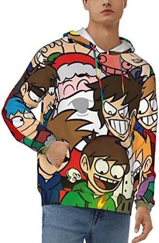 Pankooclub anime mangá eddsworld capuz masculino tops casuais mangas compridas moletom com capuz de pulôver