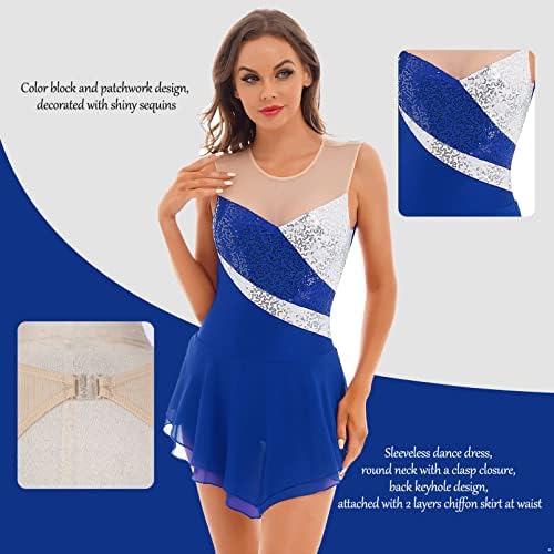 Vestido de patinação de gelo para figura feminina de Aislor feminina