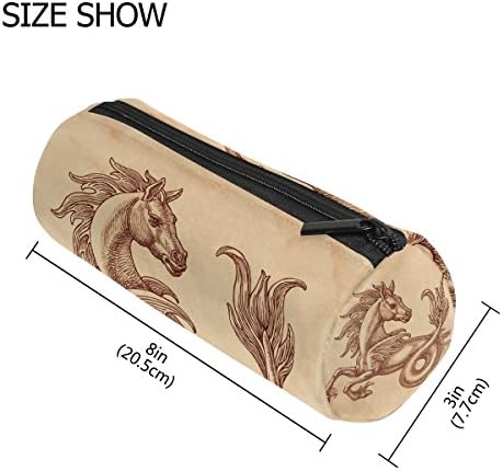 Cooper Girl Dragon Horse Lápis Pen Case Students Peike bolsa de zíper para meninas garotos garotos