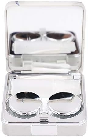 Honbay Fashion Marble Contact Lens Case Kit de Lens de contato portátil com espelho