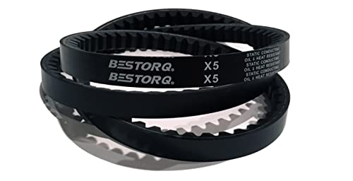 BETORQ 3VX240 Belt de borracha em V, borda crua/devagar, preto, 24 Comprimento x 0,38 Largura x 0,32 Altura