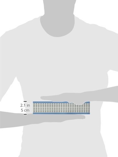 Pano de vinil reposicionável Brady WM-158-PK, preto em números sólidos, placa de marcador de fio de números sólidos