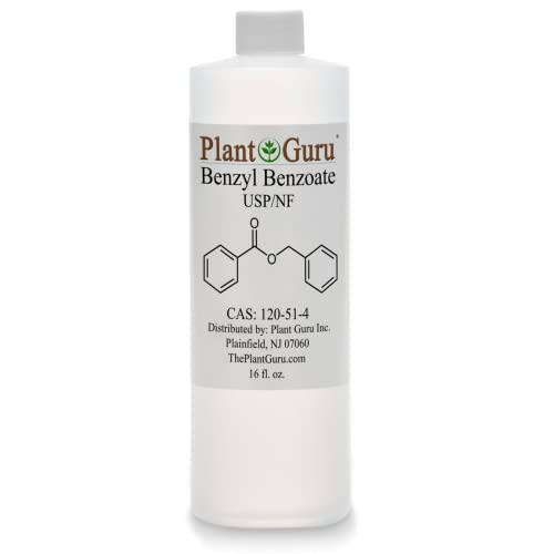 Benzil Benzoato Usp Líquido de grau 16 fl. Oz. - Ótimo para compostos de fragrância/aroma, cosméticos, cabelos e produtos de couro cabeludo.