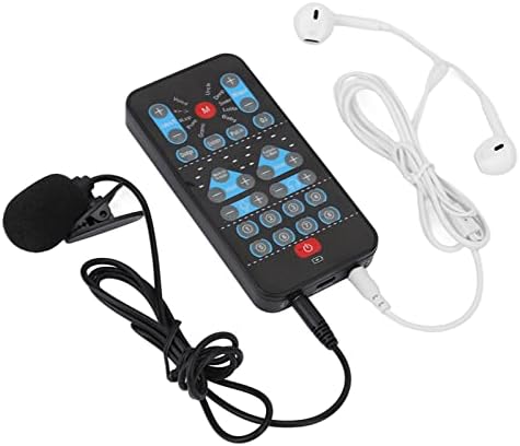 Changer Voice Changer portátil Redução de ruído com 8 efeitos sonoros plug e reprodução compatível com telefones celulares, cartão