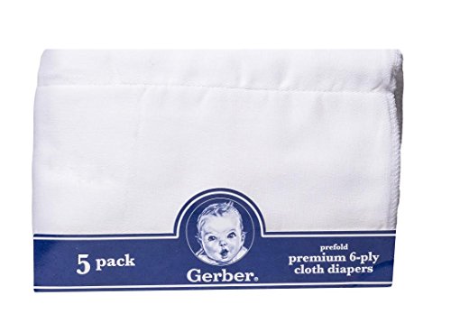 Gerber Prefold Premium 6-Ply Falfilys, 5-Pack