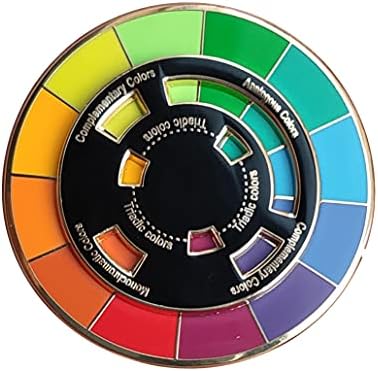 Pino de esmalte criativo da roda de cores, a roda giratória se move bem