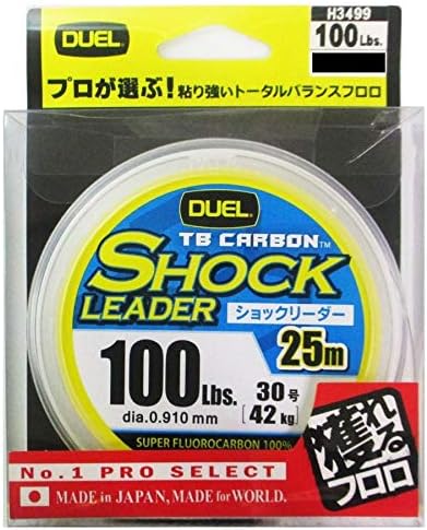 Linha de choque de carbono TB de duelo Fluoro Linha de pesca, equipamento de pesca, alta resistência, alta sensibilidade