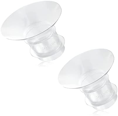 Flange de silicone Inserir 2pcs acessórios de bomba de mama vestíveis, compatíveis com S9/S10/S12/S4DW, Partes da bomba de mama