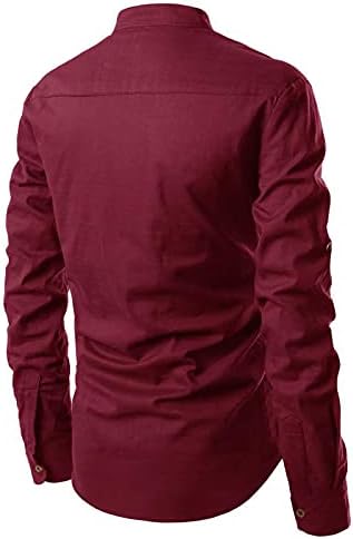 Camisa henley para homens roll-up manga longa tops casuais confortáveis ​​slim fit t camisetas tripulantes de garoto