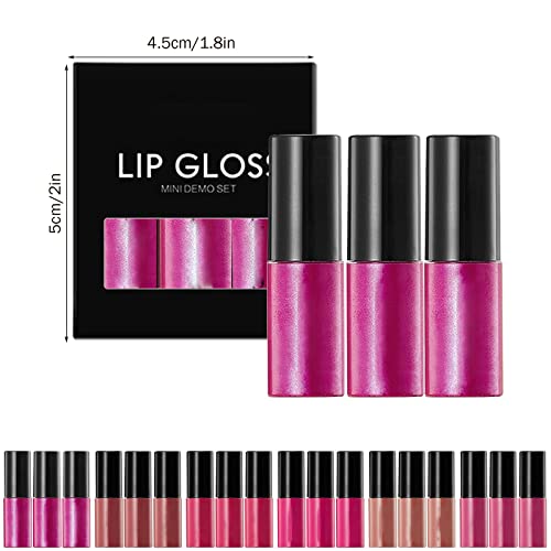WGUST 01 Brush Lip Gloss 1set Lipstick com maquiagem labial Veludo de longa duração High Pigmment Nude à prova d'água Lip Girl Girls