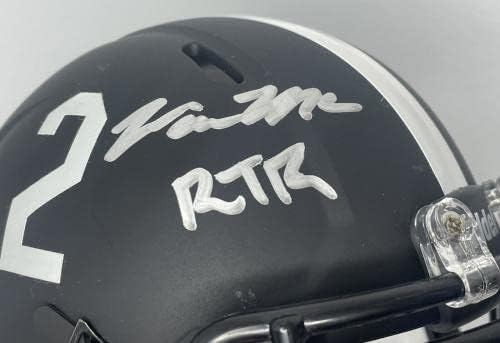 Jase McClellan assinou o Mini Capacete Black Alabama Tide Football WACKMET W JSA - Mini capacetes autografados da faculdade