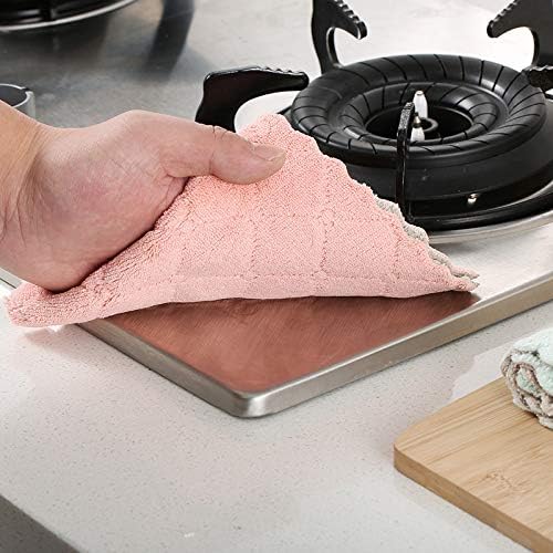 Toalhas de pano de cozinha 12 Pacote durável Todos os panos de cozinha sem fiapos de superfície Super absorventes lavatórios