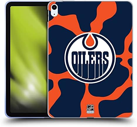 Projetos de capa principal licenciados oficialmente NHL VOC Padrão Edmonton Oilers Caixa de gel macio compatível com Apple iPad Air 2020/2022