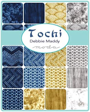 Tochi Charm Pack de Debbie Maddy; 42-5 polegadas Pré-corte Pré-Quilt quadrados