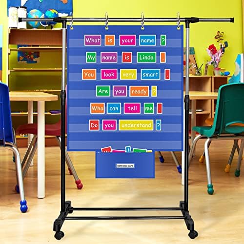 Grande gráfico de bolso padrão para a sala de aula e suprimentos de ensino em casa, 28 x28 gráfico de bolso de sala