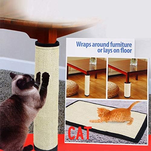 Gatos gatos gatos arranhões tapete portátil gato scratcher pad brinquedo sisal cânhamo móvel durável sofá tabela protetor de animais