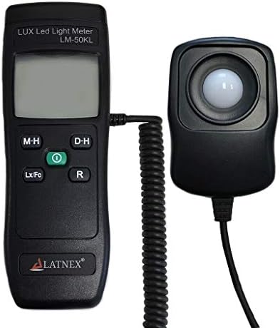 Medidor de luz Latnex LM -50KL Mede Lux/FC - LED/Fluorescente, Industrial, Certificado de Calibração de Fotografia e Fotos Industriais, Incluído