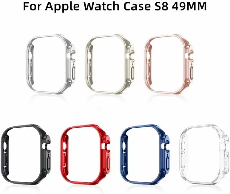 SDUTIO CASO COMPLETO PARA APPLE SISTING SERVES 49mm 38mm 40mm 41mm 42mm 44mm 45mm Plating Hollow out capa