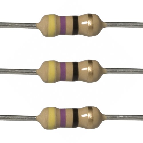 Projetos E 10EP51447R0 47 OHM Resistores, 1/4 W, 5%