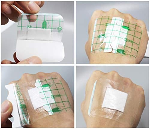 Pós -ataduras operatórias transparentes à prova d'água: 10pcs embrulhados curativos de ferimentos de ferimentos Belly