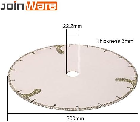 Xucus 230mm Diamond Cutting Disc Retinging Wheel Eletroplated SAW Blade para Jade de cerâmica de mármore de granito