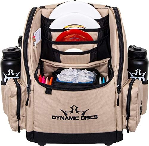 Dinâmico Discos comandante Backpack Disc Bacha de golfe | 20 Capacidade do disco | Dois bolsos de armazenamento profundo