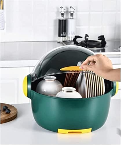 Drenador Rack de prato de prato de secagem na bancada de armazenamento de bancada para colocar tigelas Rack de drenagem armário
