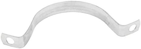 Aexit 40mm de 1,6 polegadas Arco arco altas aço inoxidável tira de alça de braçadeira de prata CLAMPS TOM DE 20PCS