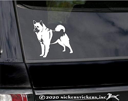 Norueguês Elkhound Nickerstickers® Vinyl Dog Window Auto Truck Trug Tablet Decal