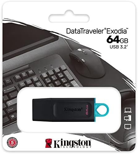 Kingston 64GB Datatraveler Exodia Flash Drive - DTX/64GB