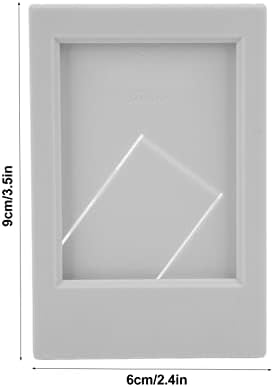 Zyyini 9x6 quadro de imagem, quadro de imagens de suporte clássico do retângulo de plástico para fotos de 3 polegadas, para instax