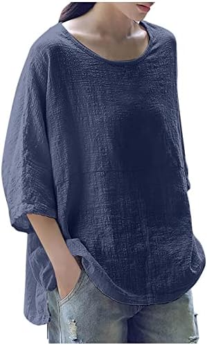 3/4 blusa de manga Ladies de verão Roupas de outono da modesta Capri Modest Blouse Shirt for Girls J1 J1