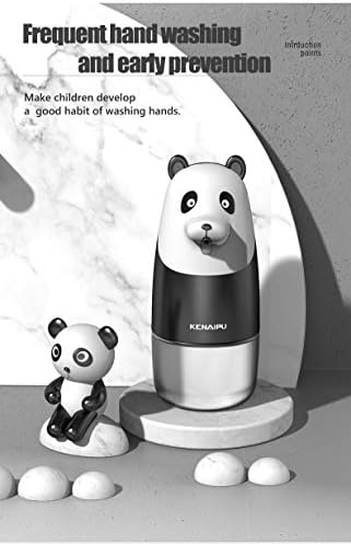 Dispensador automático de sabão panda, dispensador de desinfetante automático de 280 ml de plástico, botão Iniciar