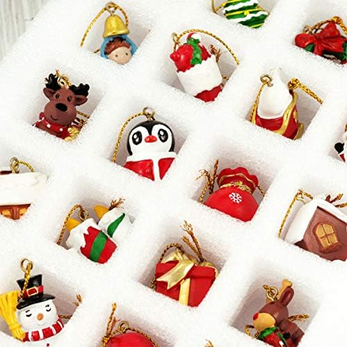 Calendário do advento infantil Calendário de Natal Calendário com 24 ornamentos pendurados, ornamentos do calendário