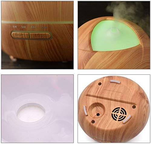 Raxinbang umidificadores oval grão de madeira de 400 ml de grande capacidade AROMATEAPTY MACHARATEPE Plug-in esseidificador de óleo