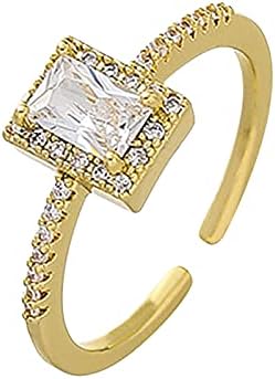 Anilos para Mujer Diamond Gift Ring Rings Band de noivado para mulheres Rings Crystal Ring Set