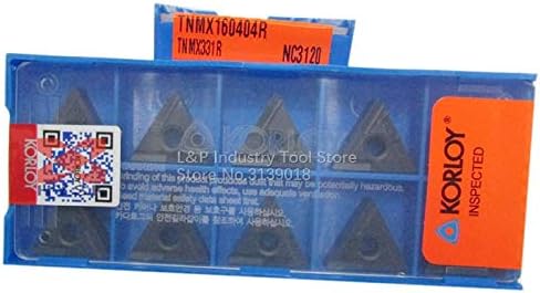 Partes da ferramenta New Korloy de boa qualidade Inserções de carboneto tnmx160404r nc3120 Turning Tool TNMX 160404R NC3120