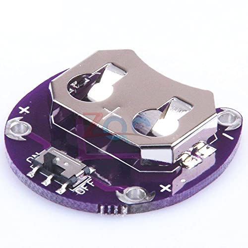 2pcs lilypad moeda de célula portador de bateria CR2032 Módulo de montagem da bateria com slide switch placa para arduino