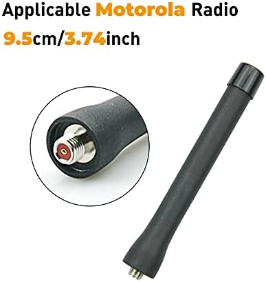 2 pacote de 400mHz Antena curta resistente 9,5cm UHF 400-520MHz Antena para HT1000 MTS2000 Handheld Radio bidirecional