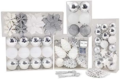 Acentos de design Survendo a coleta de ornamentos de bola de Natal, plástico, plástico,