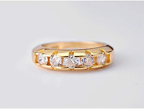 2023 Novas jóias Gold Gold Glircly Circle Ladies Fashion Moda Encrusted Ring Rings Elegant Jóias masculinas