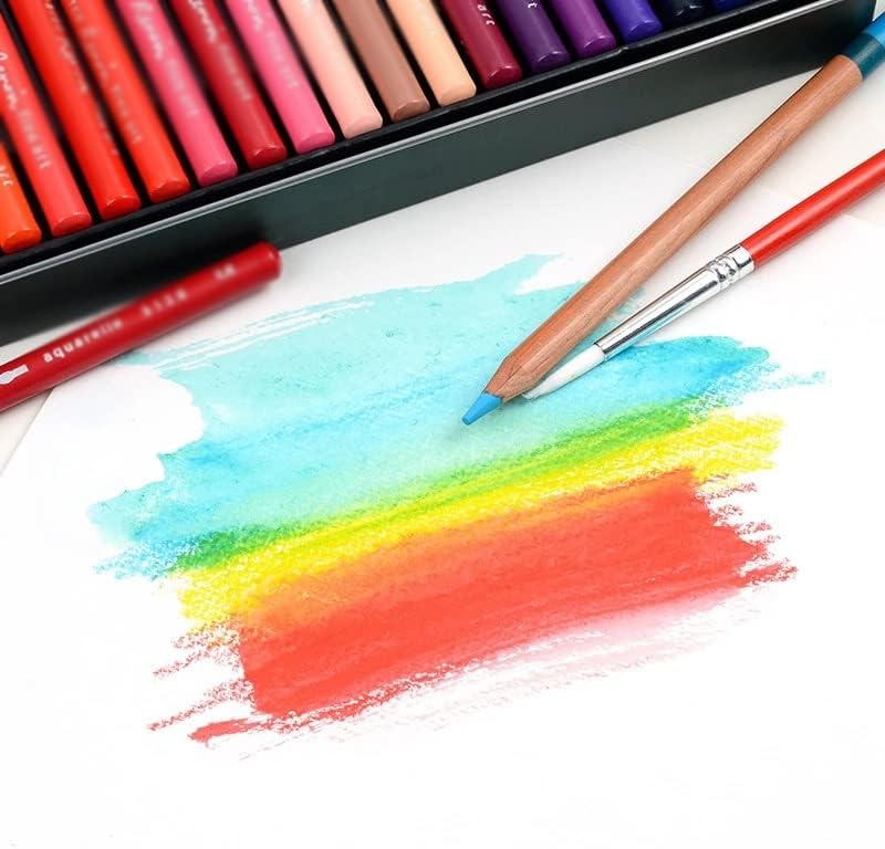 Lápis de cor de água de Walnuta Desenho de Desenho Profissional de Desenho de Lápis de Esboço de Cor para cor